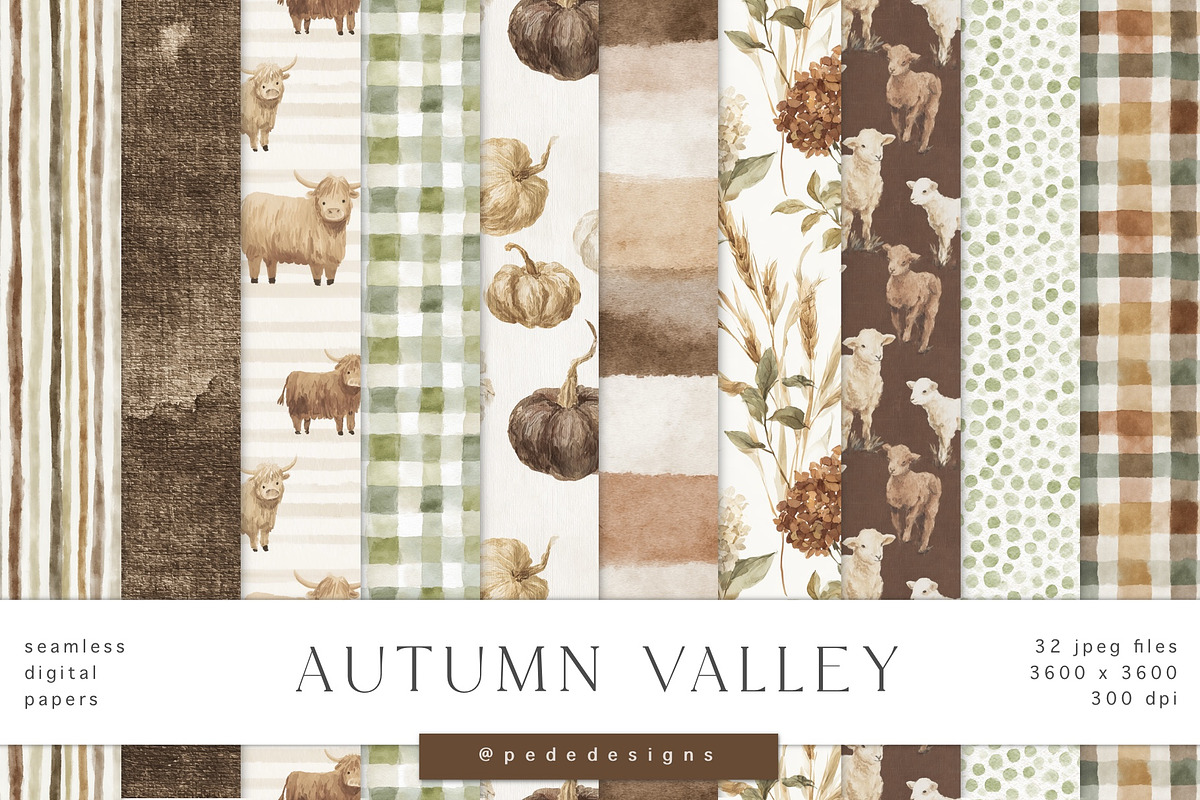 Autumn Valley Collection, a Seasonal Illustration by PeDe Designs (Photo 27 of 34)