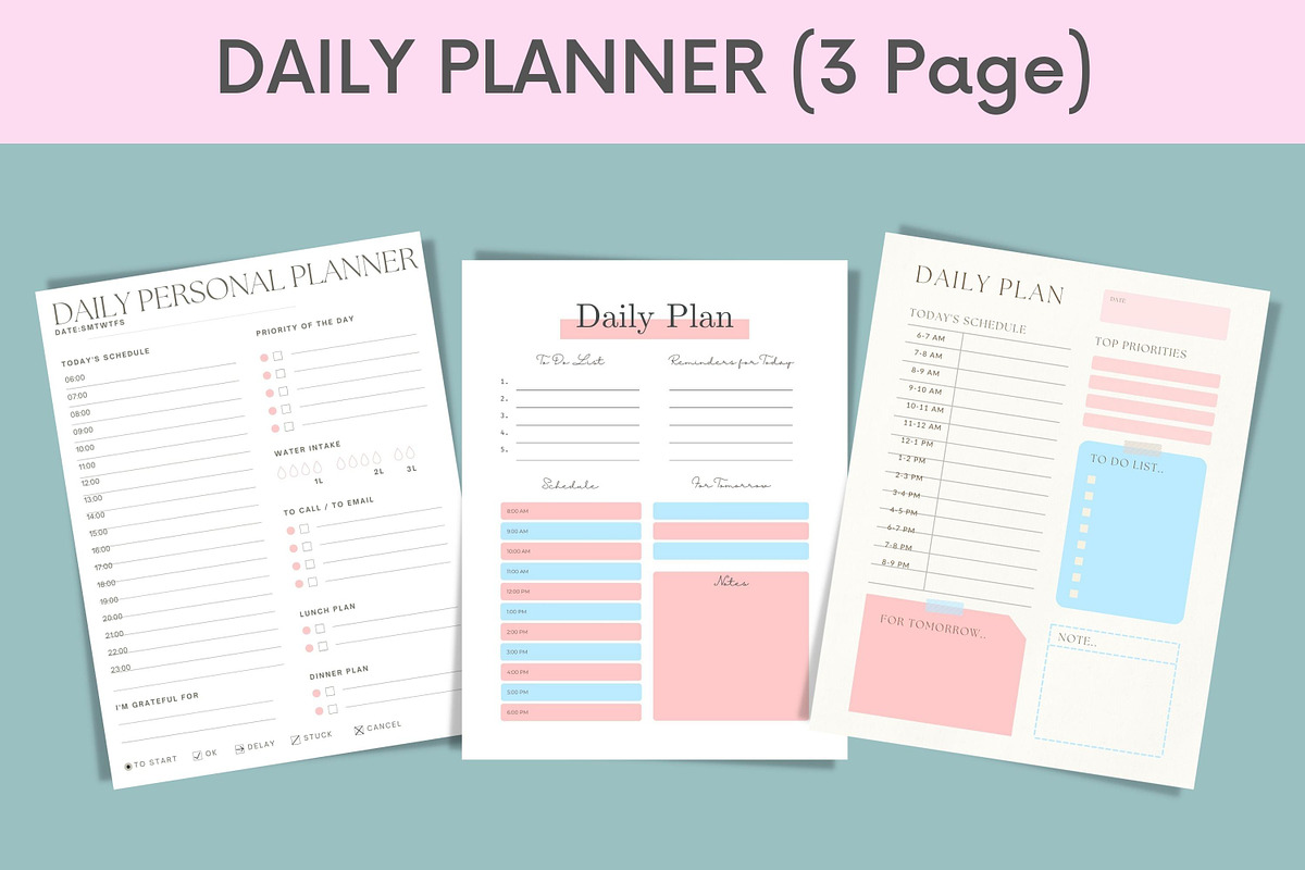 Planner Canva Templates Bundle, a Flyer Template by Oskar Wantopi (Photo 11 of 14)
