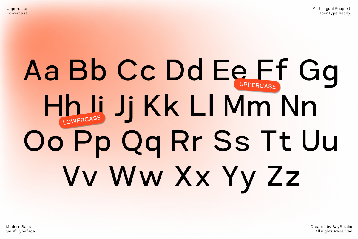 Okrite – Modern Geometric Sans Font, a Sans Serif Font by Say Studio (Photo 9 of 11)