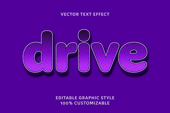 Halftone Gradient Bold Text Effect preview 3