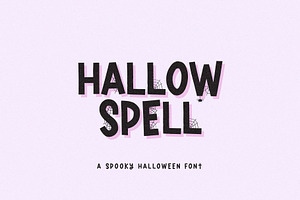 Hallow Spell spooky halloween font, a Handwritten Font by supfonts