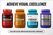 2lb Whey Protein Jar Mockup A2-Pro, a Packaging Mockup by Design Warlord (Thumbnail 9 of 16)