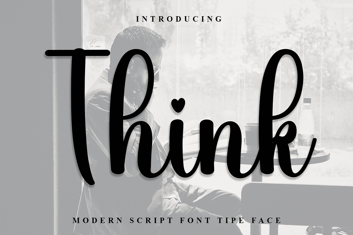 Think, a Handwritten Font by InermediaSTUDIO (Photo 1 of 8)