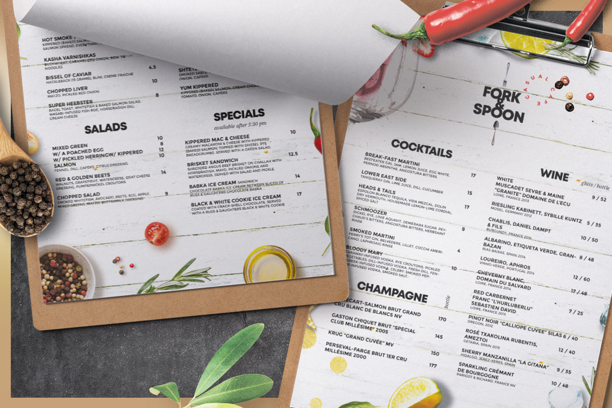 Rustic Restaurant Menu, a Flyer Template by BigWeek (Photo 1 of 3)