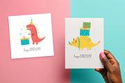 Birthday Dinosaur Collection, an Animal Illustration by Irina Ostapenko (Thumbnail 6 of 6)