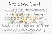 Nita  - a Sans Serif Font, a Sans Serif Font by lillie belles designs (Thumbnail 5 of 5)