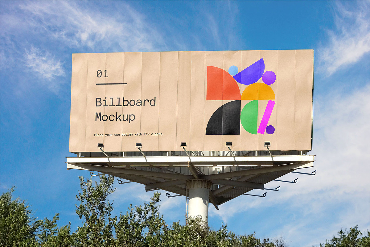 Billboard Poster Street Mockup, an Advertising Mockup by Asylab (Photo 1 of 5)