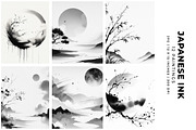 Japanese Ink, a Decorative Illustration by Digital Art Creations (Thumbnail 2 of 8)