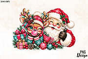 Pink Christmas Reindeer PNG, an Object Graphic by Cut File (Thumbnail 3 of 3)