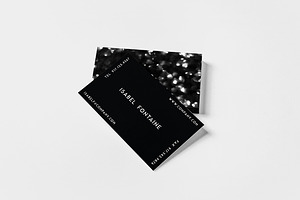 Bokeh Noir Business Card II