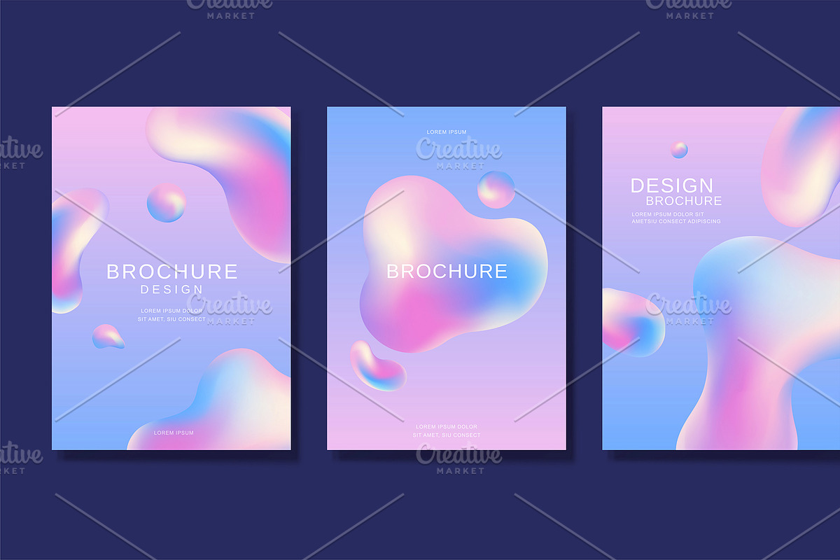 Futuristic fluid cover template, a Brochure Template by TotallypicRF