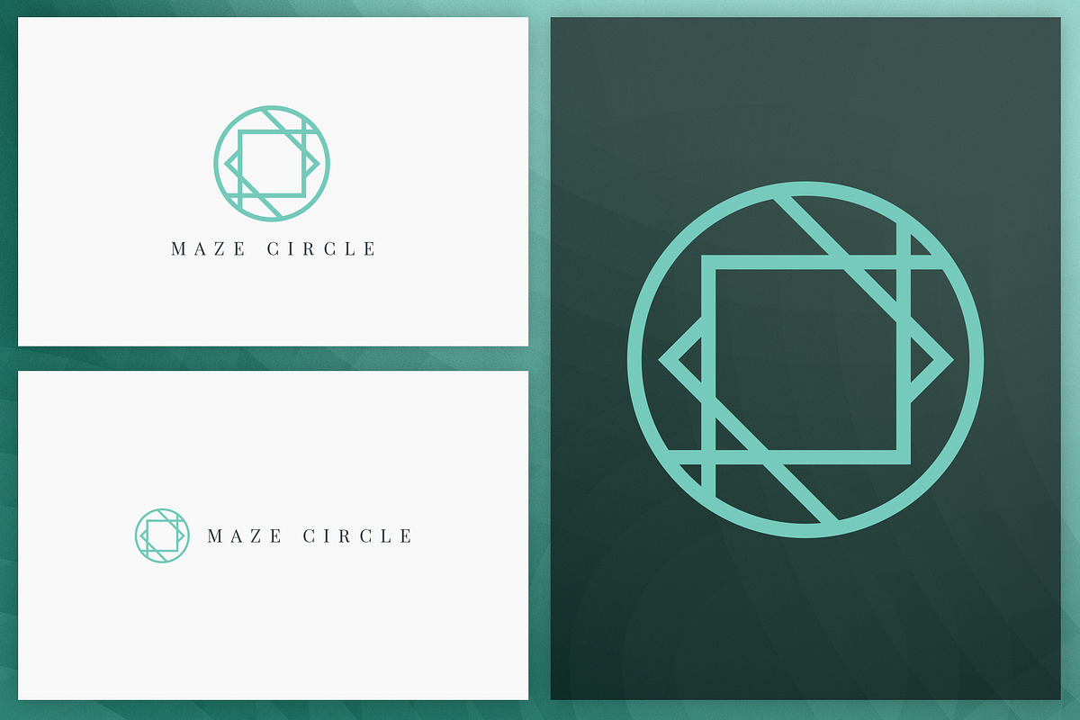 20 Circle geometric logos - outline, a Branding & Logo Template by VP Fonts (Photo 20 of 21)