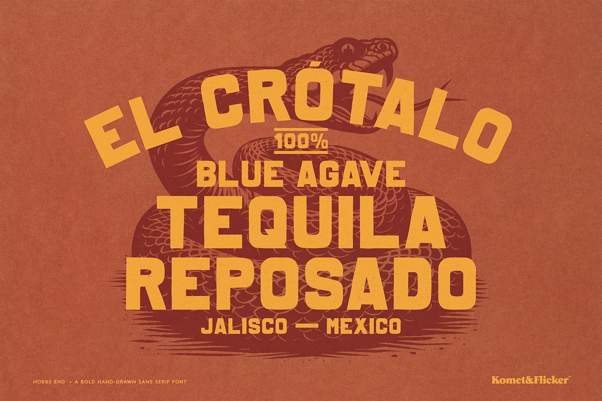 Hobbs End - A Bold Sans Serif, a Sans Serif Font by Komet & Flicker (Photo 14 of 15)