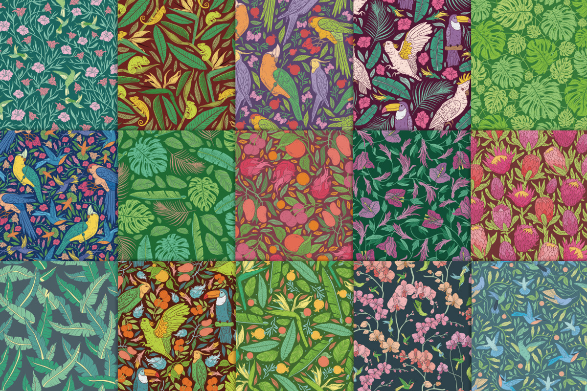 Tropical desire patterns, a Pattern Graphic by Piñata (Photo 4 of 17)