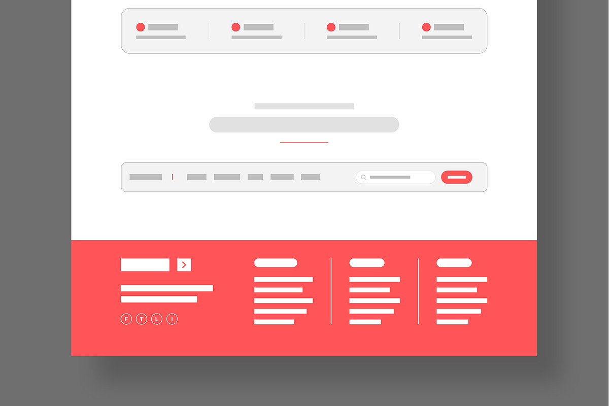 Banking and Finance Wireframe Layout preview 6