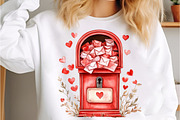 Watercolor Valentine's Day Clipart, an Illustration by Canvas Craft (Thumbnail 5 of 6)