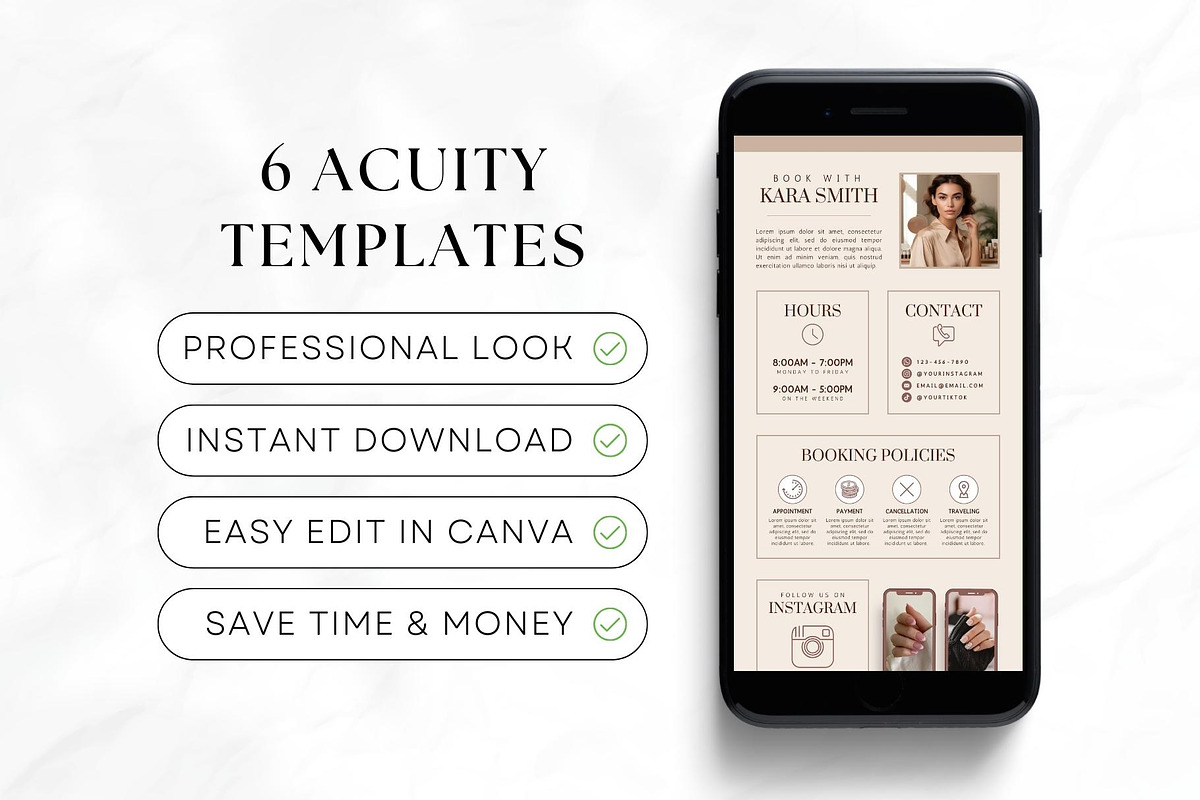 Nail Tech Acuity Scheduling • Canva, a Websites & App Template by OniriqveDesigns (Photo 6 of 8)