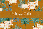 Pichhwai Gatha Prints & Patterns, a Pattern Graphic by GND ART STUDIO (Thumbnail 1 of 8)