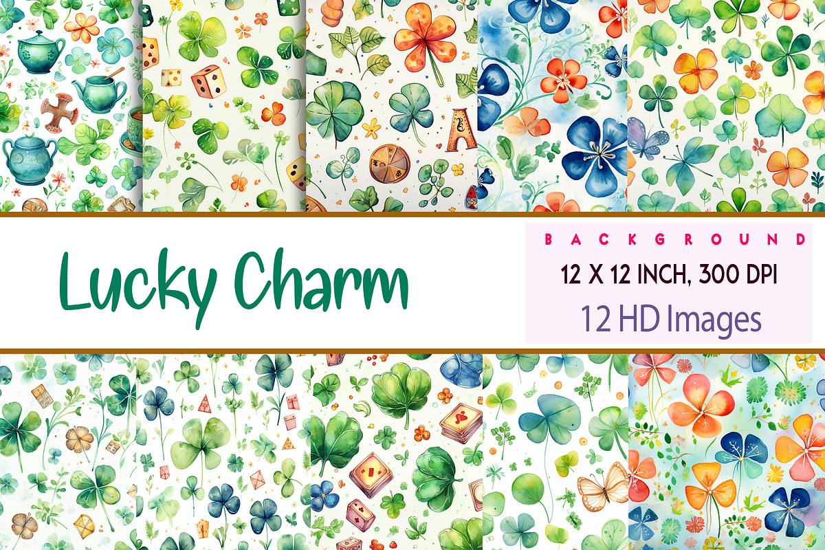 Lucky Charm Pattern, a Background Graphic by Printable Treasure (Photo 1 of 4)