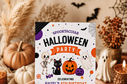 Spooky Halloween Birthday Party Card, an Invitation Template by Arslan (Thumbnail 3 of 5)
