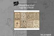Whimsical botanical Ephemera Pages, a Pattern Graphic by Digital Art Mahdiseño (Thumbnail 5 of 11)