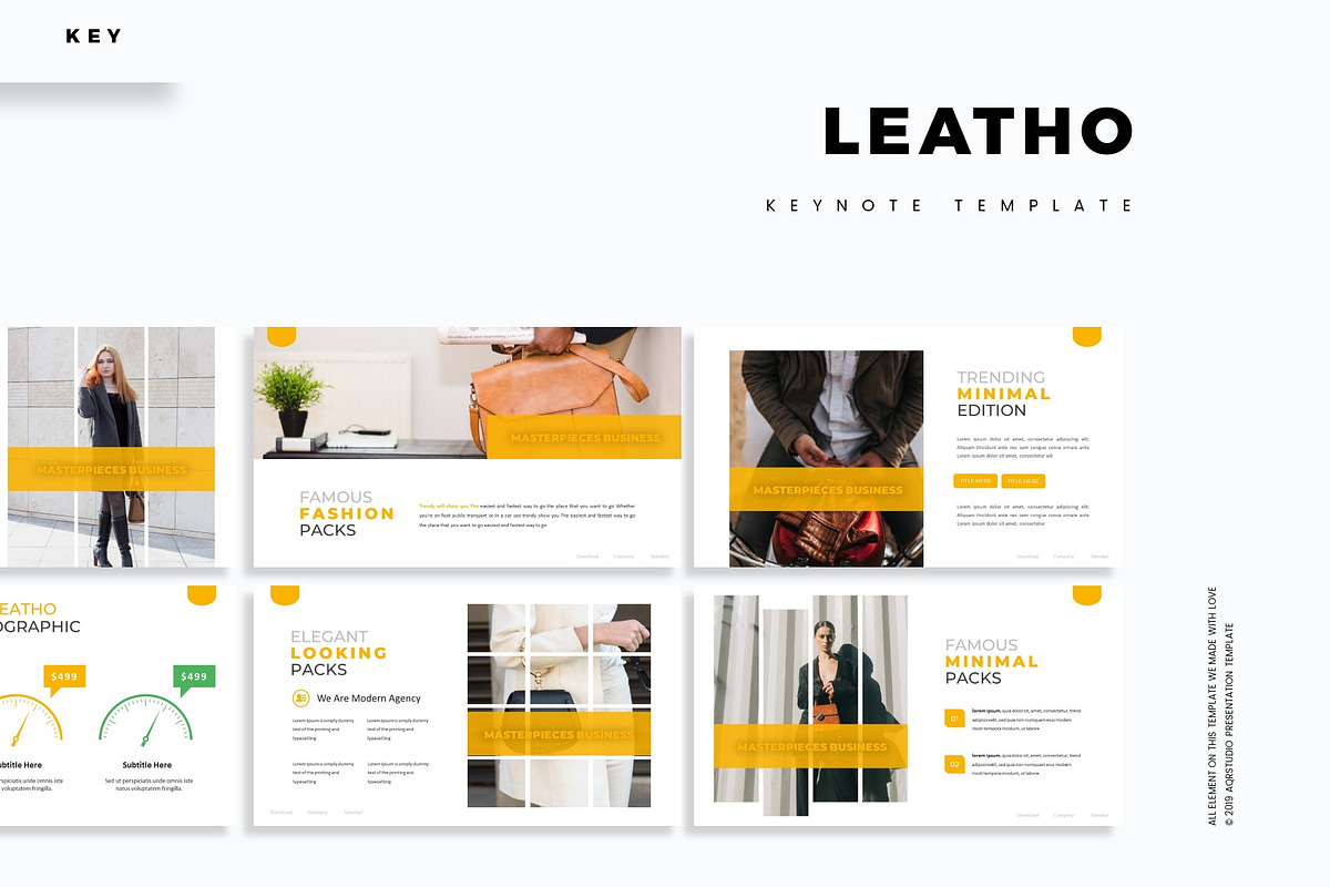 Leatho - Keynote Template, a Presentation Template by AQR Studio