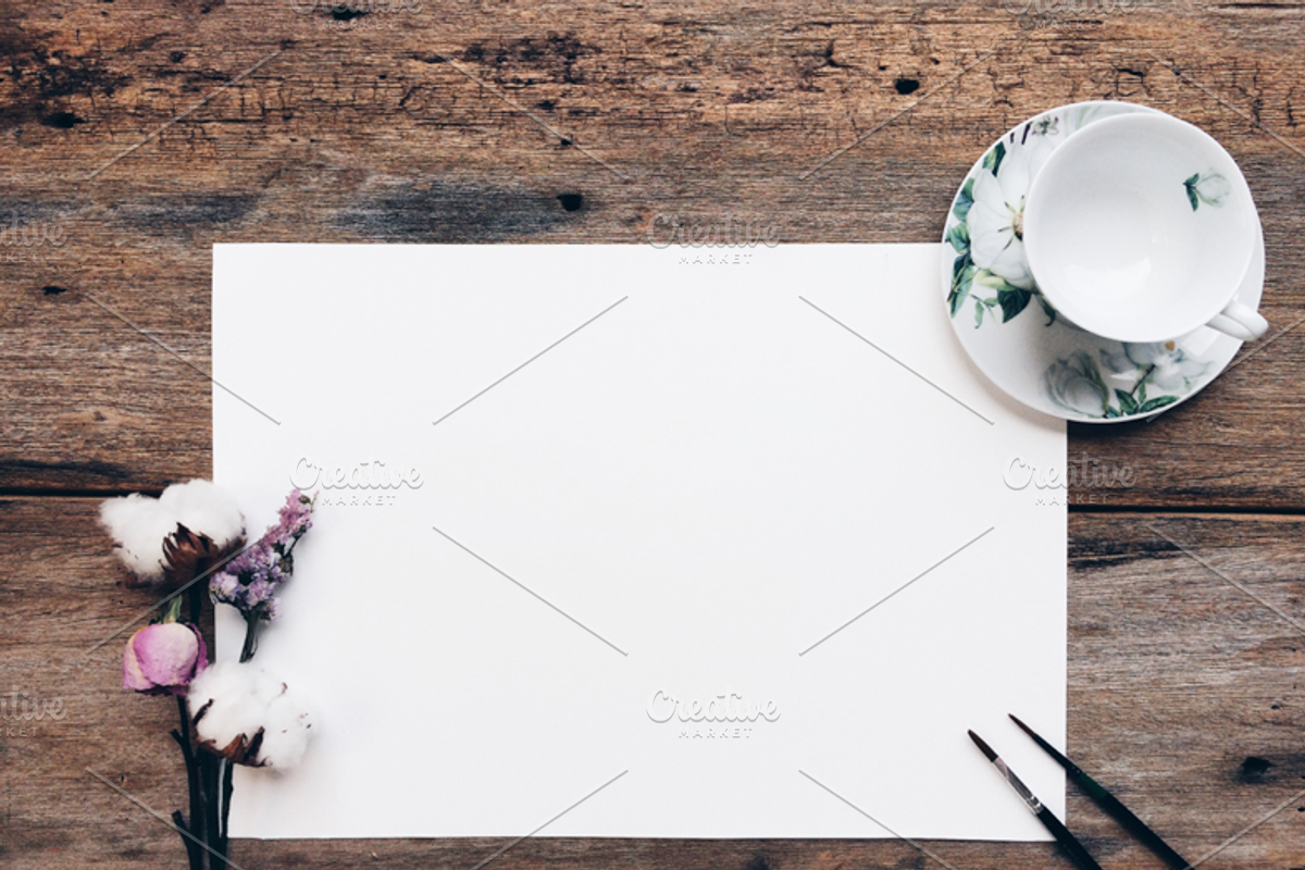 Vintage Template Stock Photo MockUps, a Print Template by littleprince (Photo 4 of 5)