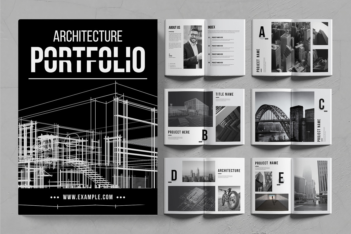 Architecture Portfolio Layout, a Magazine Template by ContestDesign (Photo 1 of 3)