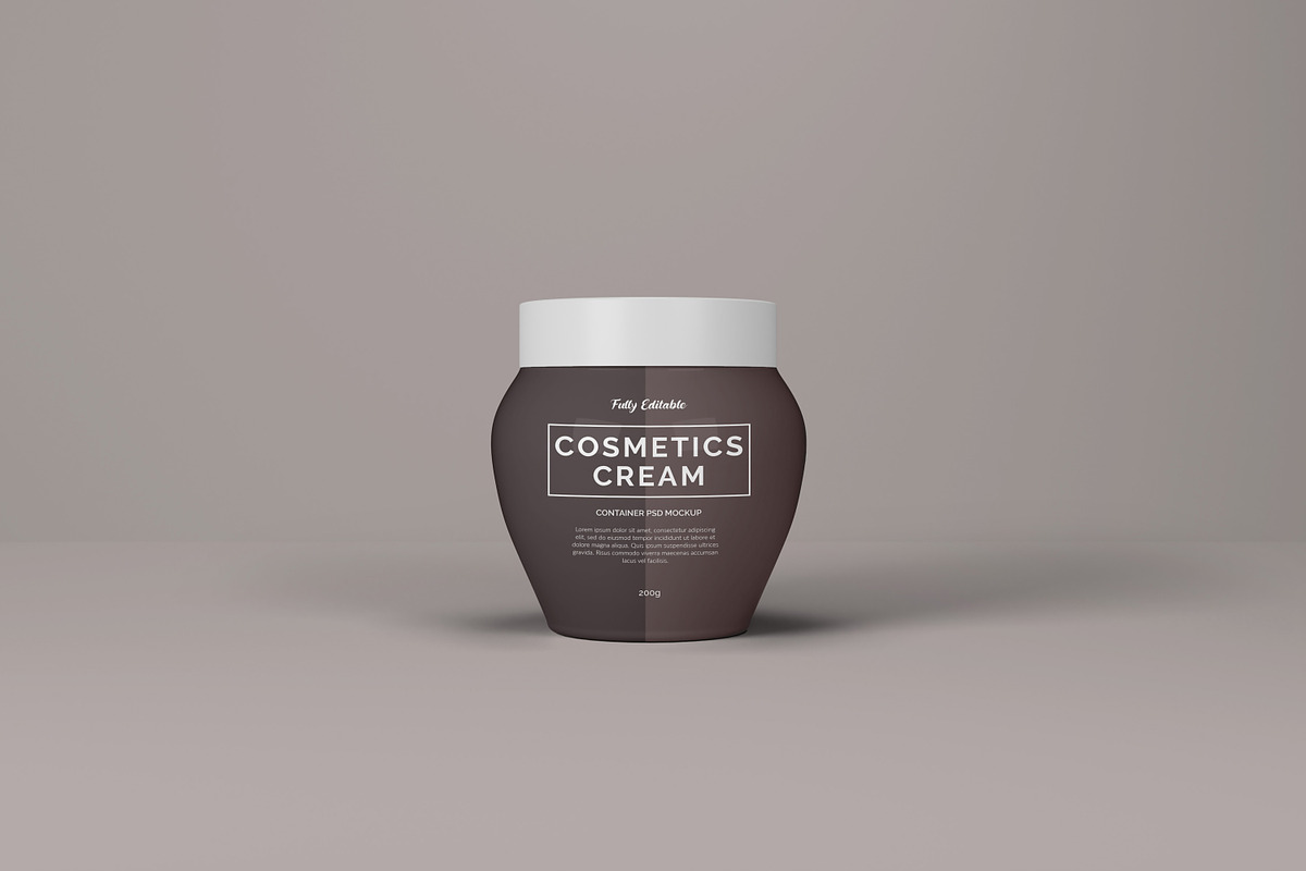 Cosmetics Cream Container Mockup, a Cups & Container Mockup by Modern Studio (Photo 4 of 14)