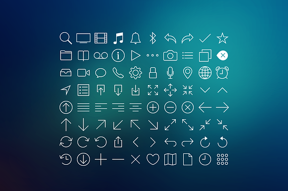 80 Line Icons Set