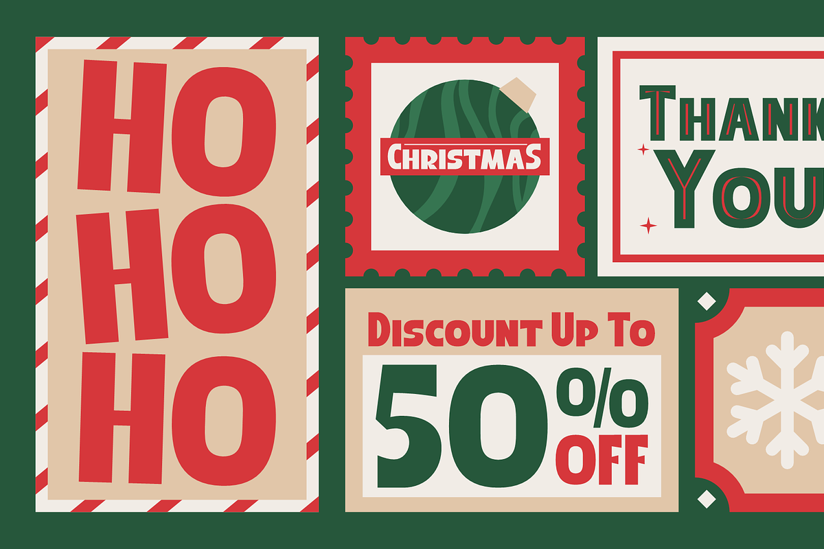 Holmie – Christmas Display Font, a Sans Serif Font by MaikoHatta (Photo 6 of 8)