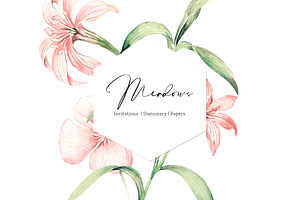 Meadows02, Hand Painted Floral Print