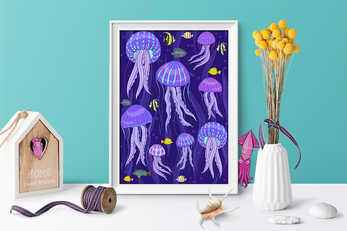 SEA CREATURES, an Animal Illustration by Irina Skaska (Photo 10 of 12)