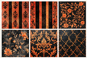 Vintage Halloween Digital Papers, a Pattern Graphic by Libby Wishes (Thumbnail 5 of 6)