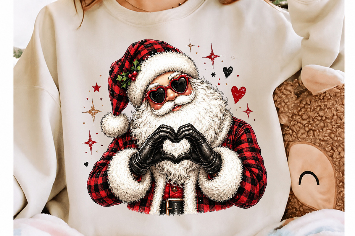 Funny Christmas Santa Claus PNG, a Seasonal Illustration by Craft Nest (Photo 4 of 6)