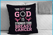 Awareness God Stronger Cancer SVG, an Object Graphic by Creativeusart (Thumbnail 4 of 4)