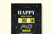 Happy New Flyer Layout, a Flyer Template by MightyDesign (Thumbnail 2 of 8)