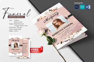 Funeral Program And Prayer Card