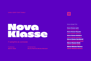 Nova Klasse - Variable Font Family