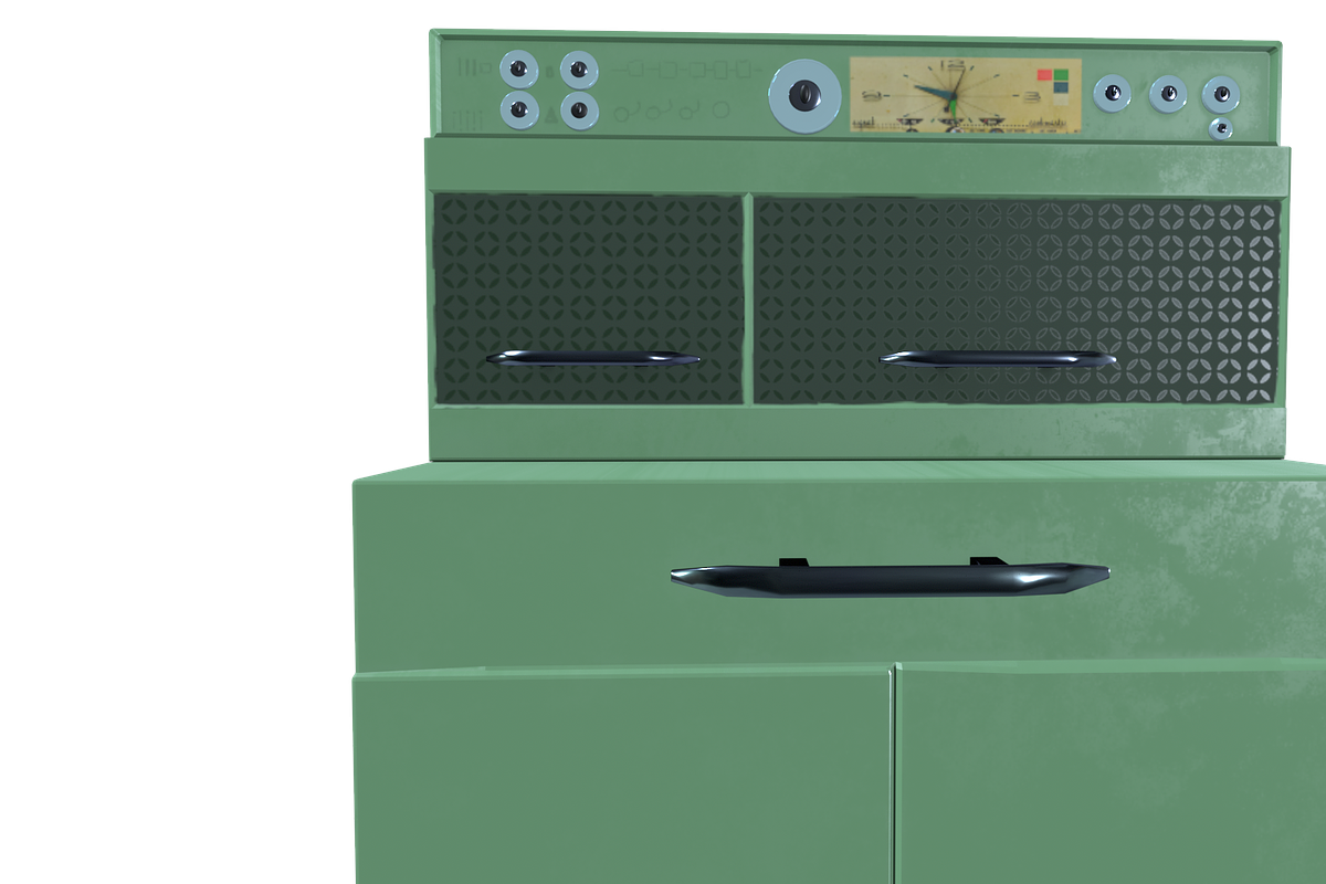 3D Fridge Flair Imperial GM 1940s, a Furniture 3D Model by MoniGarr (Photo 6 of 6)