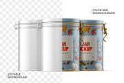 Tin Jar With Locking Lid Mockup, a Cups & Container Mockup by Ram Studio LLC (Thumbnail 11 of 14)