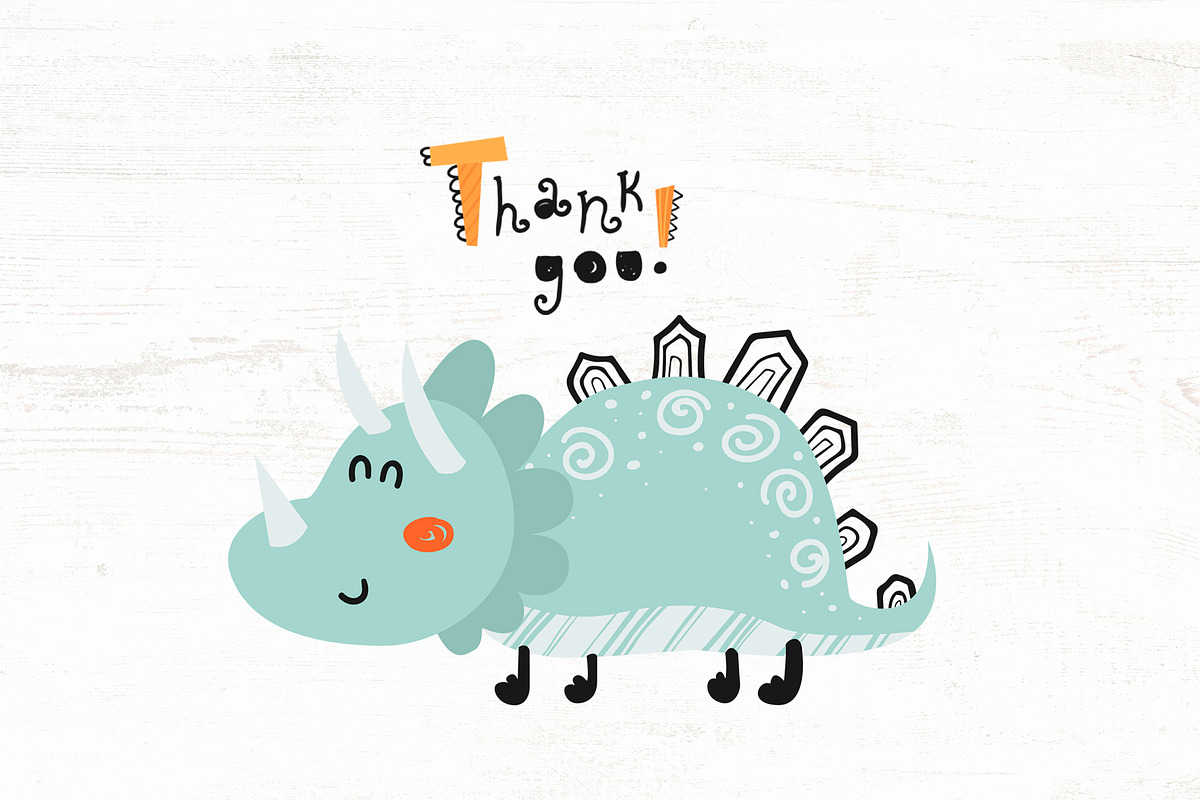 Cute Dinosaur Collection, a Wallpaper Graphic by Nafanya (Photo 10 of 10)