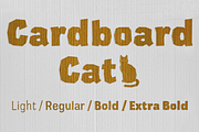 Cardboard Cat, a Sans Serif Font by Studio Dot by dot (Thumbnail 1 of 7)