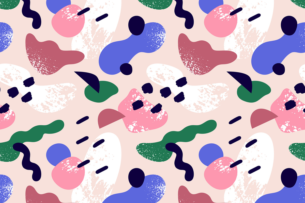 Abstract shape seamless patterns set, a Pattern Graphic by Good Studio (Photo 5 of 14)