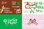 Wrong Hand Messy Lefty Handwriting, a Handwritten Font by Sloulyfe (Thumbnail 7 of 11)