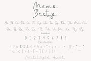 Memo Besty a Monoline Script Font, a Script Font by Bayuktx (Thumbnail 8 of 8)