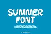 Sticko Summer Font, a Sans Serif Font by Iqsiart Studio (Thumbnail 2 of 9)