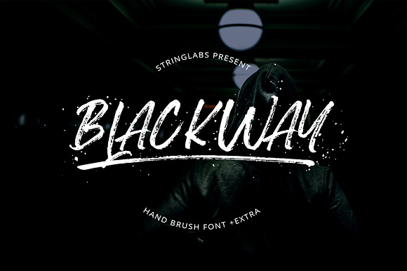 Blackway - Handbrush Font preview 7