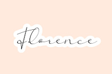 Florence - Handwritten Font