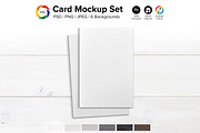4x6 Greeting Card Mockup Set - PSD, a Household Mockup by MelissaBMockups (Thumbnail 1 of 12)
